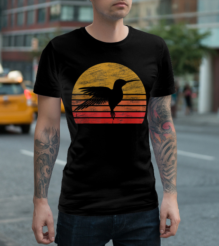 VINTAGE EIGHTIES SUNSET HUMMINGBIRD T-Shirt
