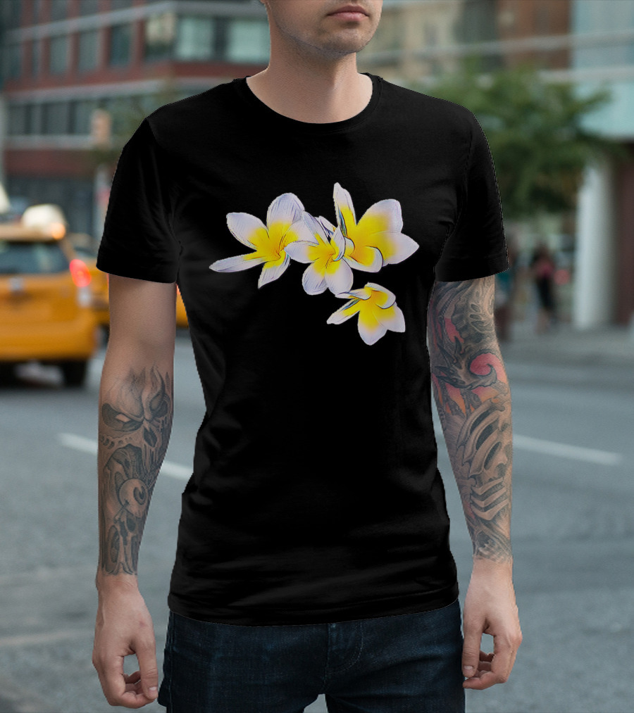 Plumeria Tropical Flower Blossoms T-Shirt