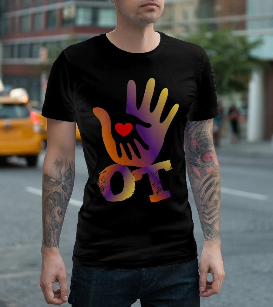WOMENS OT SQUAD OCCUPATIONAL THERAPY HAND HEART T-Shirt