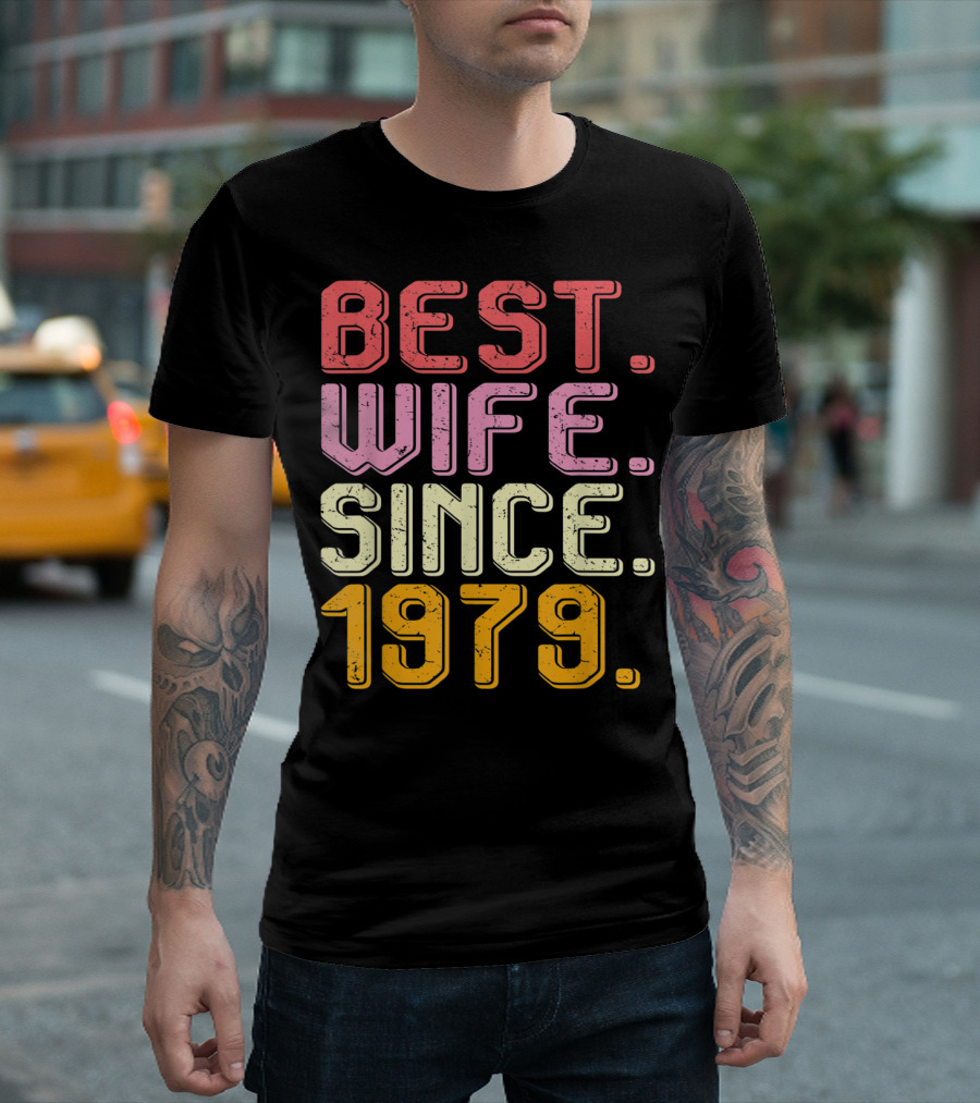 Best Wife Since 1979 40th Wedding Anniversary T-Shirt