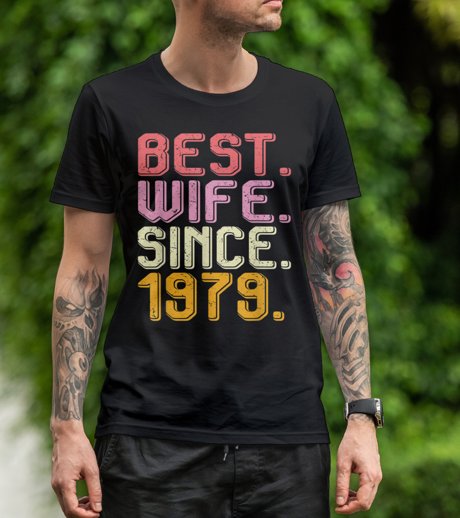 Best Wife Since 1979 40th Wedding Anniversary T-Shirt