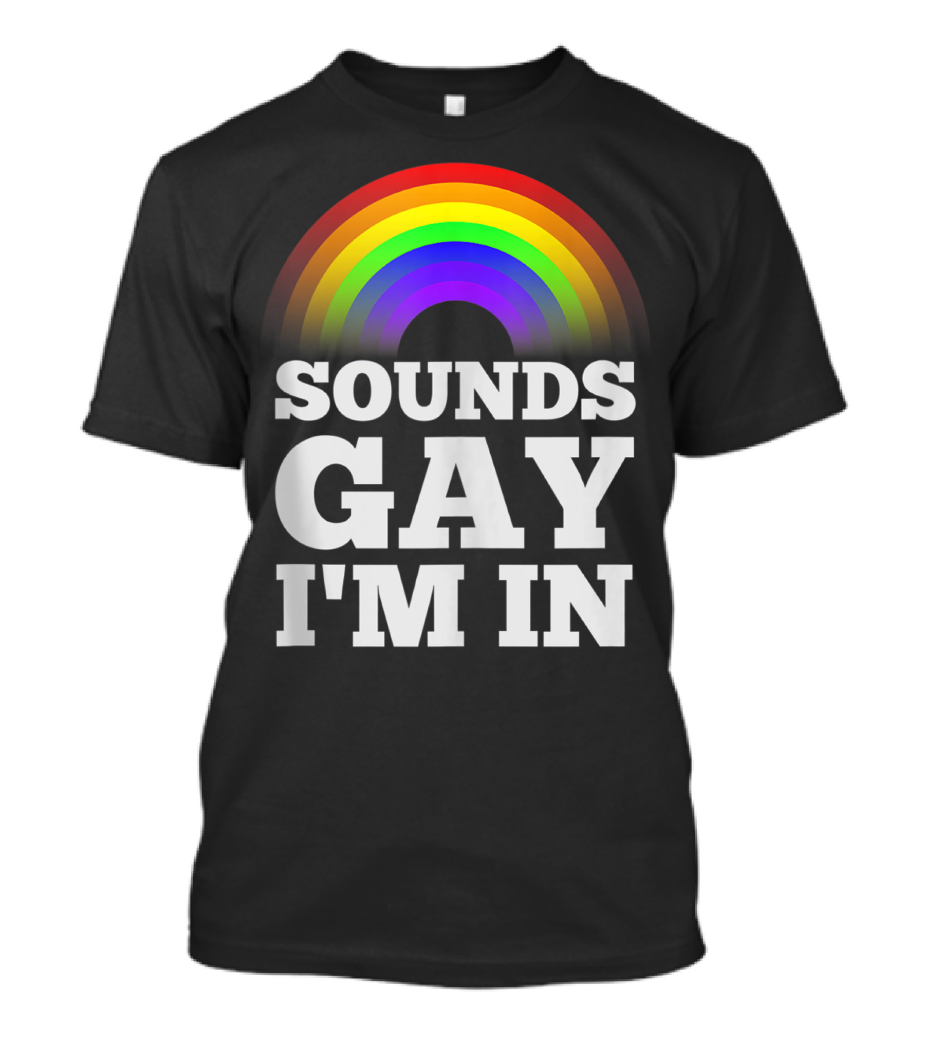 Sounds Gay I'm In Funny Gay Pride Rainbow T-Shirt