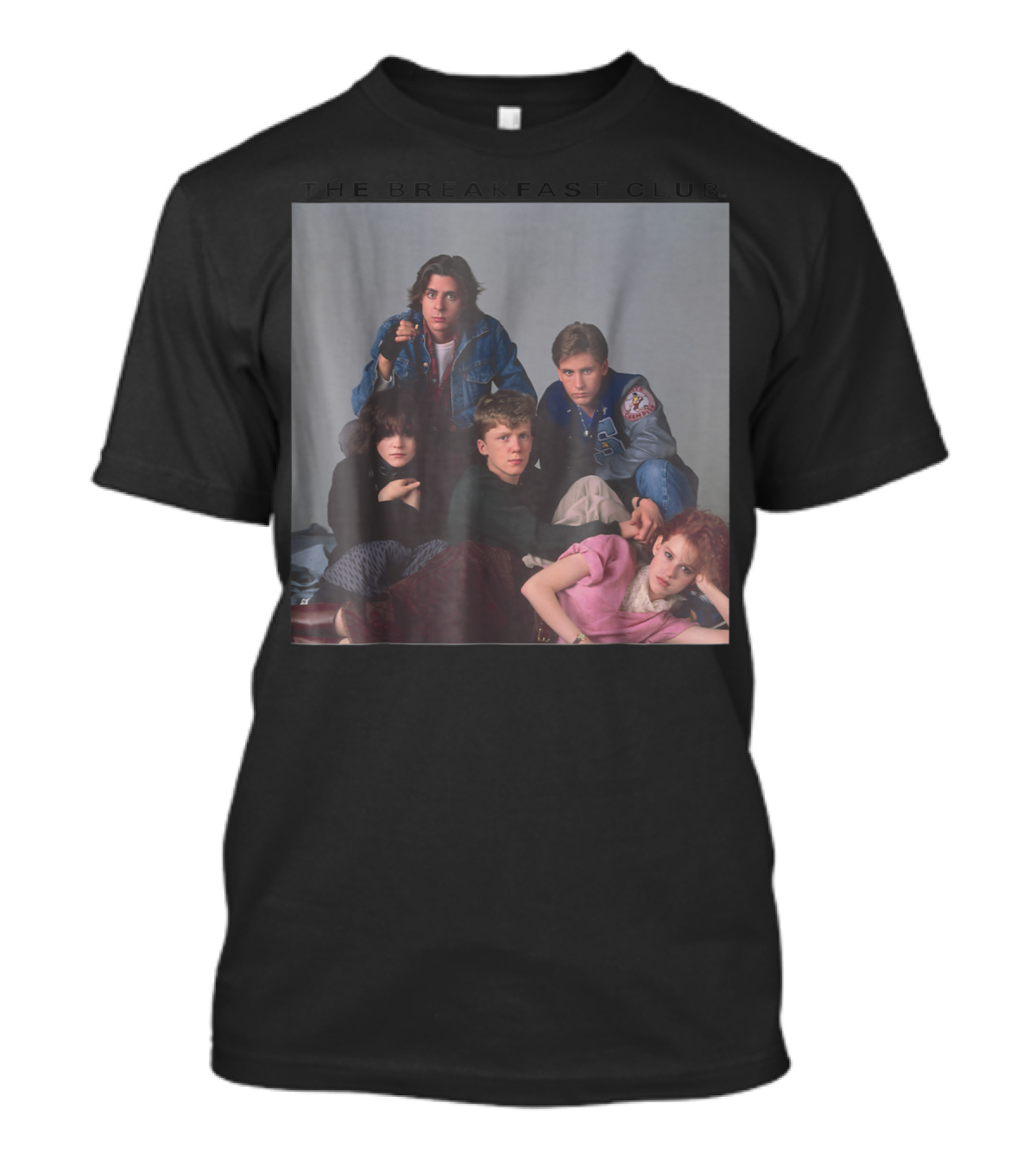 The Breakfast Club Cast Group Photo 80s Iconic Movie Scene T-Shirt