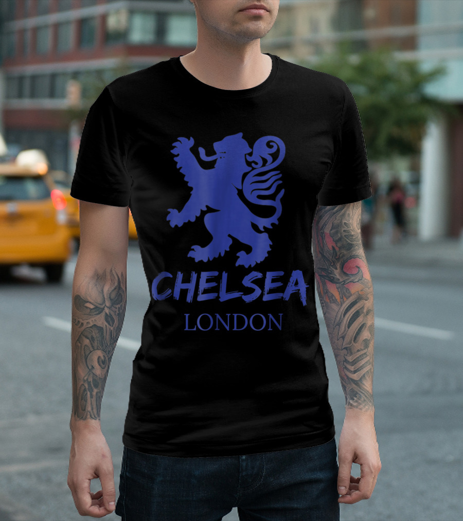 Chelsea London Blue Lion Soccer Jersey T-Shirt
