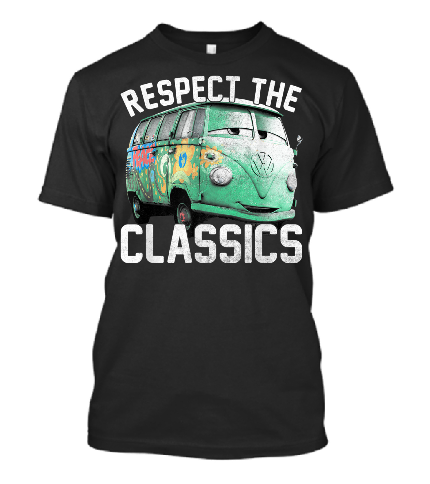 Disney Pixar Cars Fillmore Respect The Classics Vintage Bus T-Shirt