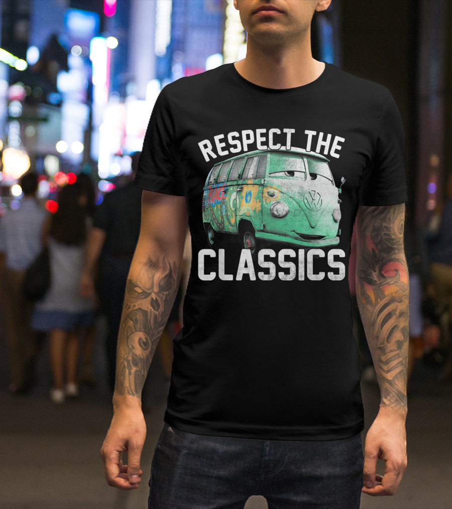 Disney Pixar Cars Fillmore Respect The Classics Vintage Bus T-Shirt