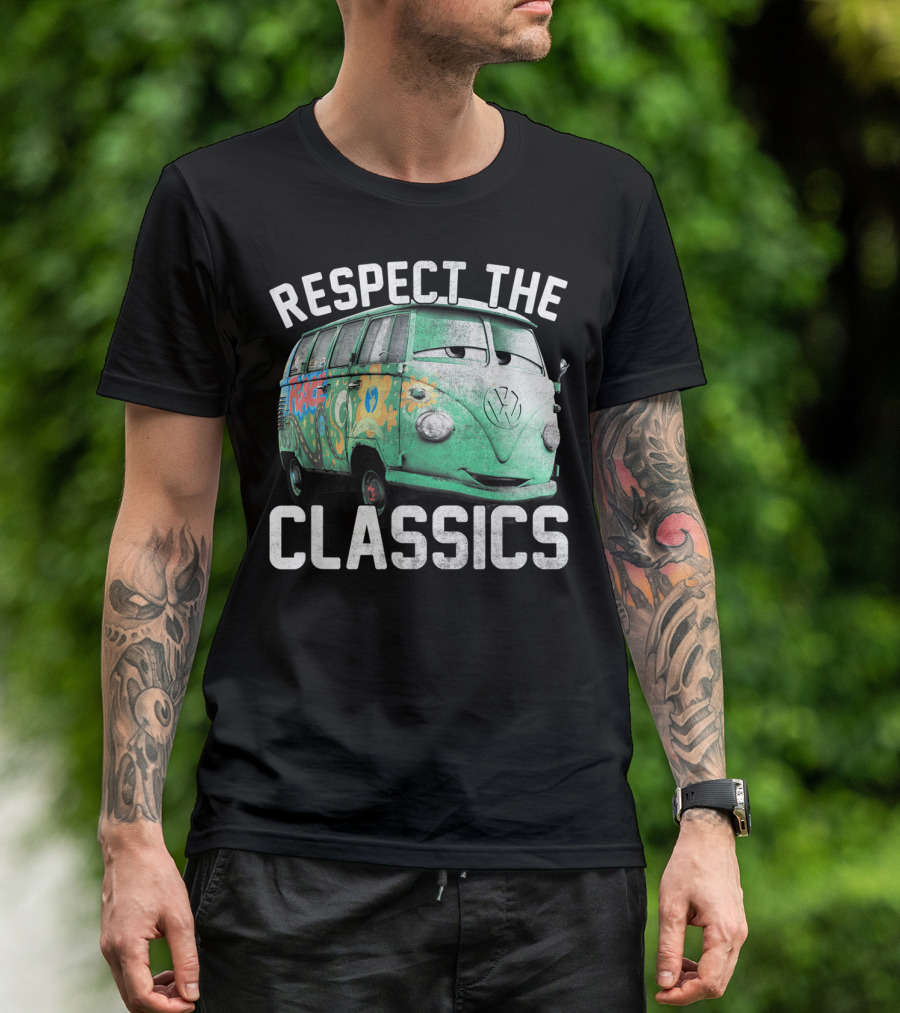 Disney Pixar Cars Fillmore Respect The Classics Vintage Bus T-Shirt