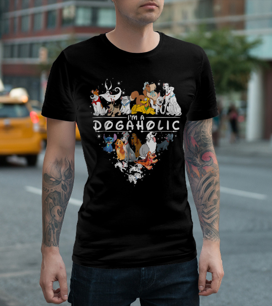 I'm A Dog Dogaholic Disney Characters T-Shirt