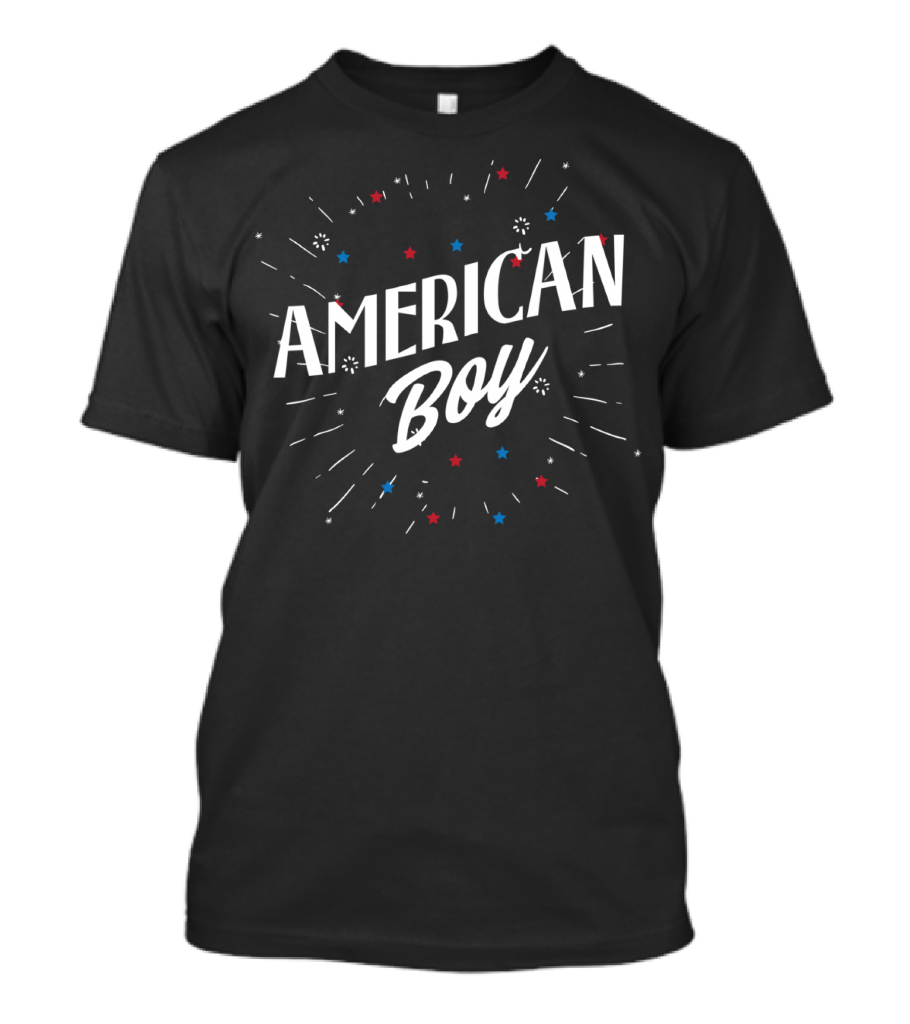 American Boy 4th Of July Stars US Pride T-Shirt