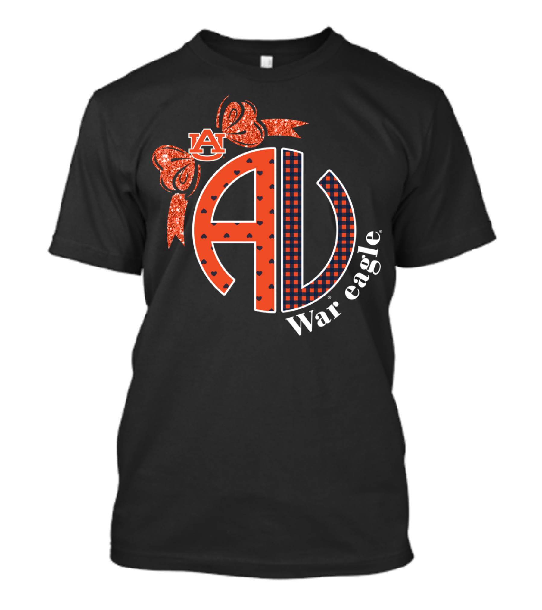 Auburn Tigers AU War Eagle Bow T-Shirt