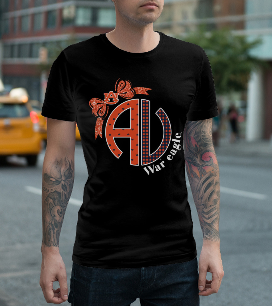 Auburn Tigers AU War Eagle Bow T-Shirt