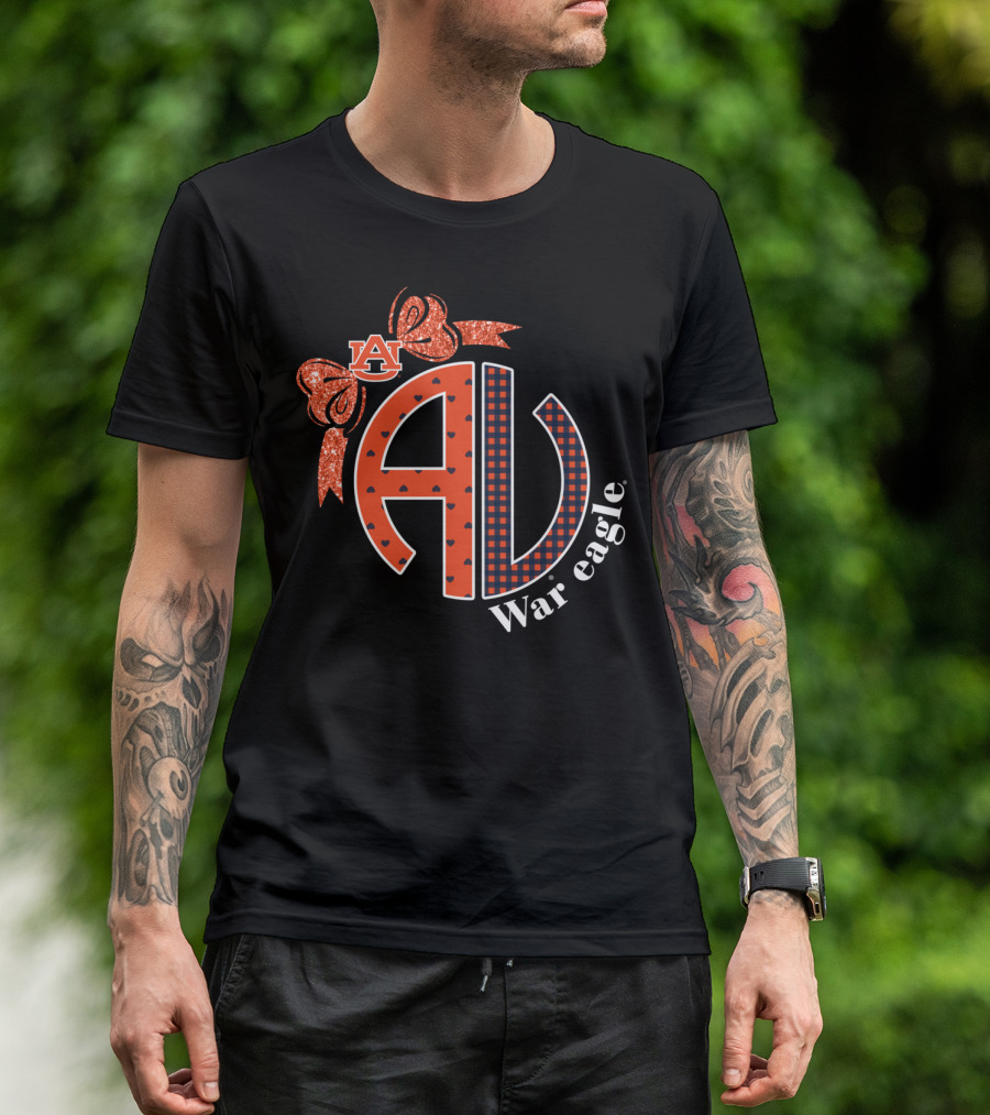 Auburn Tigers AU War Eagle Bow T-Shirt