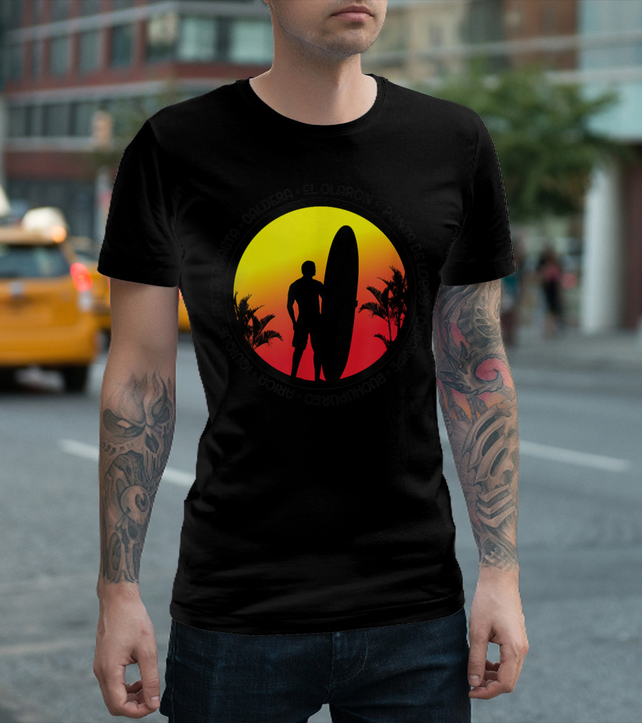 Antofagasta Caldera Surf Silhouette El Claro Punta De Lobos Curanilahue T-Shirt