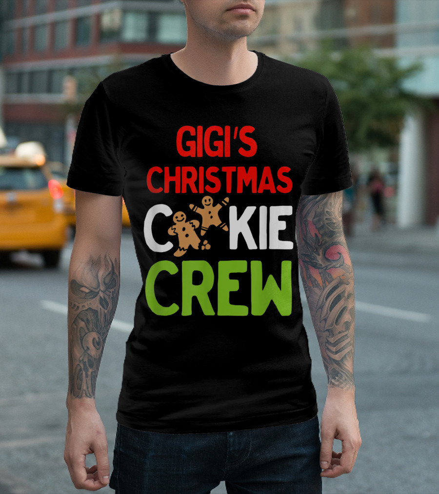 Gigi's Christmas Cookie Crew Gingerbread Holiday Fun T-Shirt