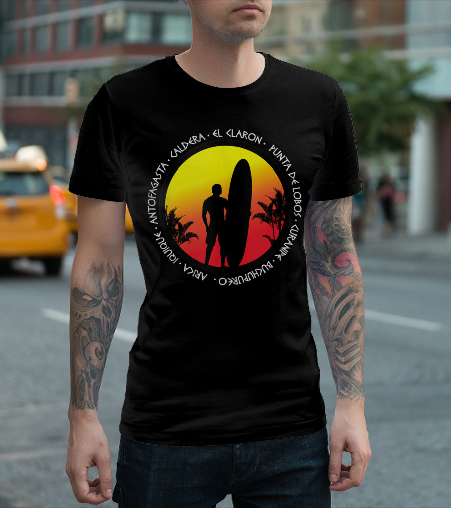 Chile Surf NX Antofagasta Caldera El Claro Punta De Lobos Curanipe Buchupureo Arca Iquique T-Shirt