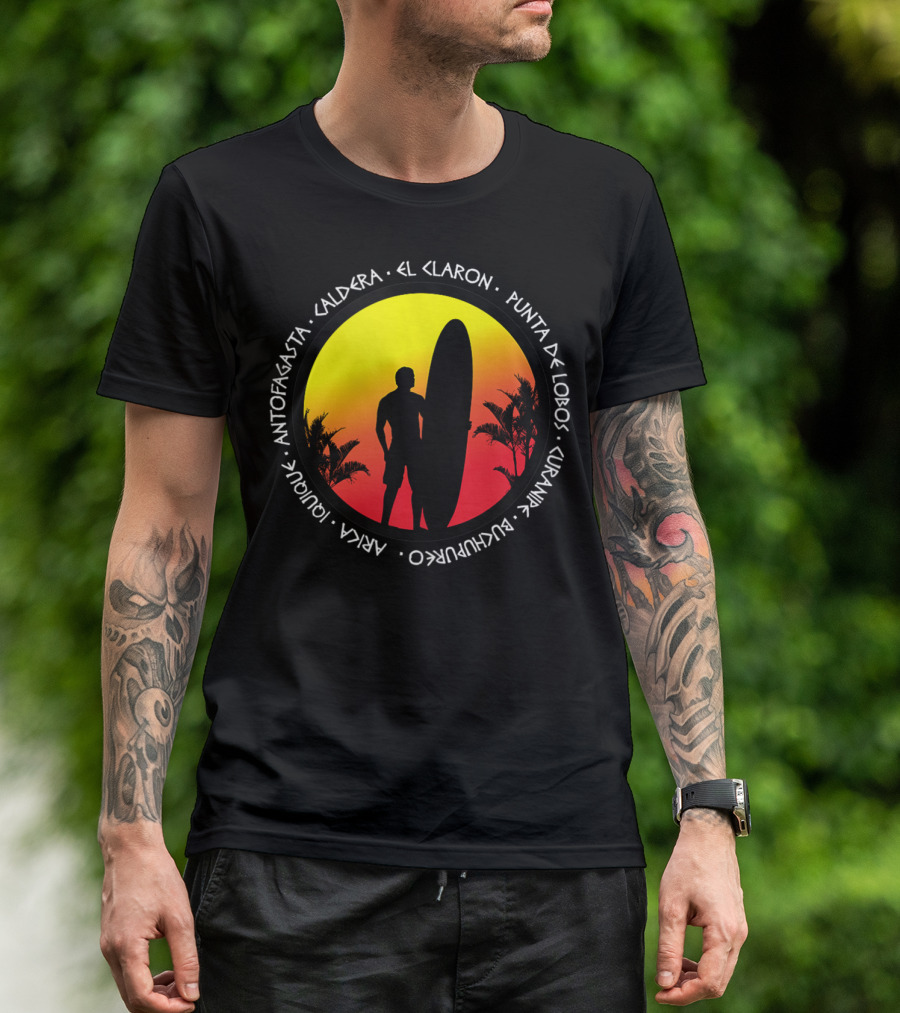 Chile Surf NX Antofagasta Caldera El Claro Punta De Lobos Curanipe Buchupureo Arca Iquique T-Shirt