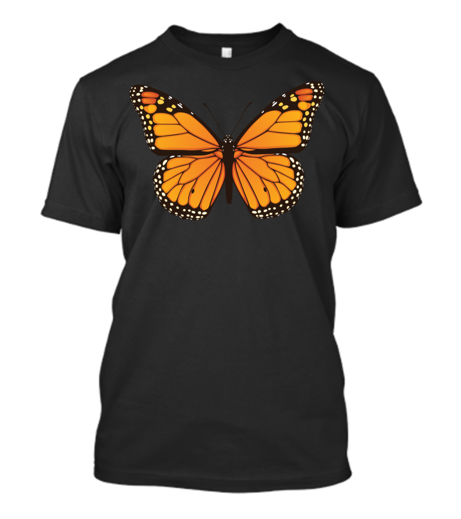 Monarch Butterfly Vibrant Orange And Black Wings T-Shirt