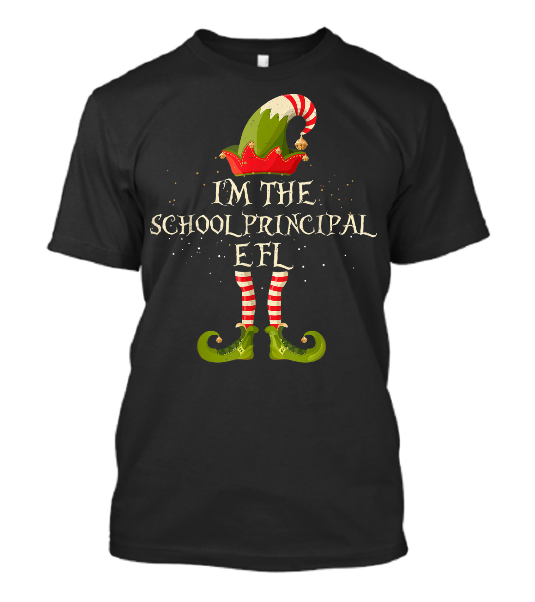 I'm The School Principal Elf Funny Christmas Xmas T-Shirt