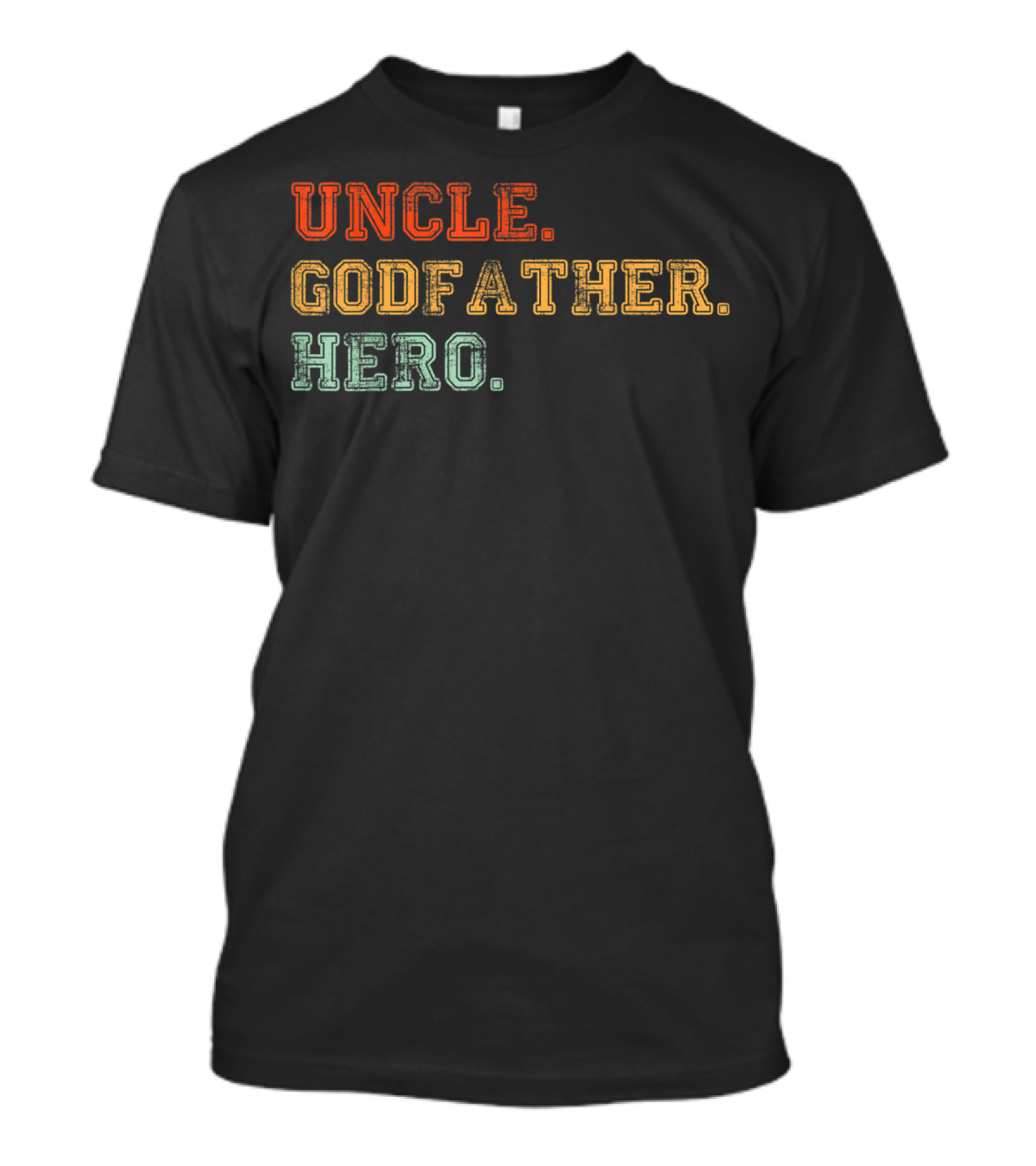 Uncle Godfather Hero Funny Vintage T-Shirt