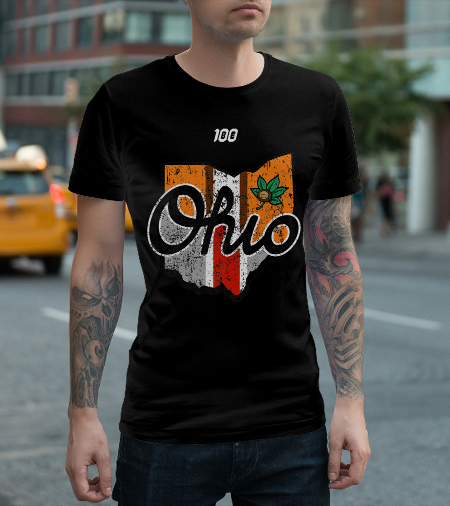 Ohio Buckeye State Pride Football Fan Gear T-Shirt