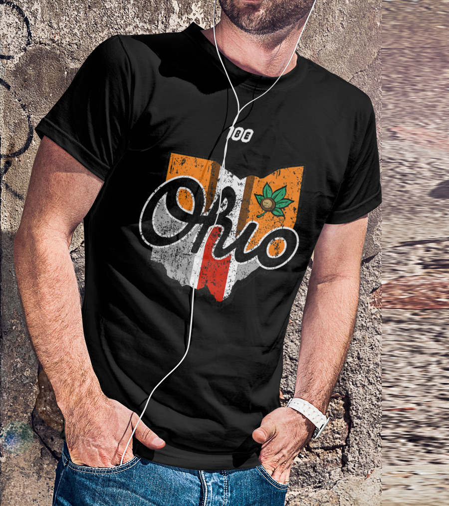 Ohio Buckeye State Pride Football Fan Gear T-Shirt