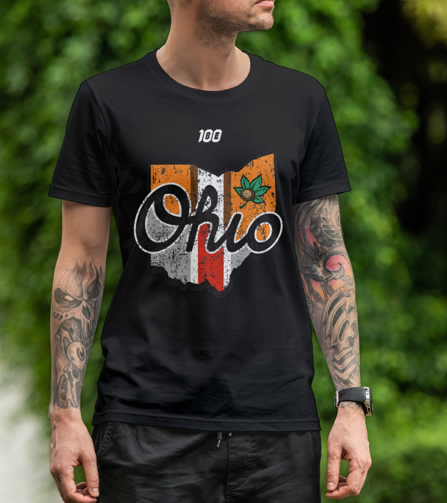 Ohio Buckeye State Pride Football Fan Gear T-Shirt
