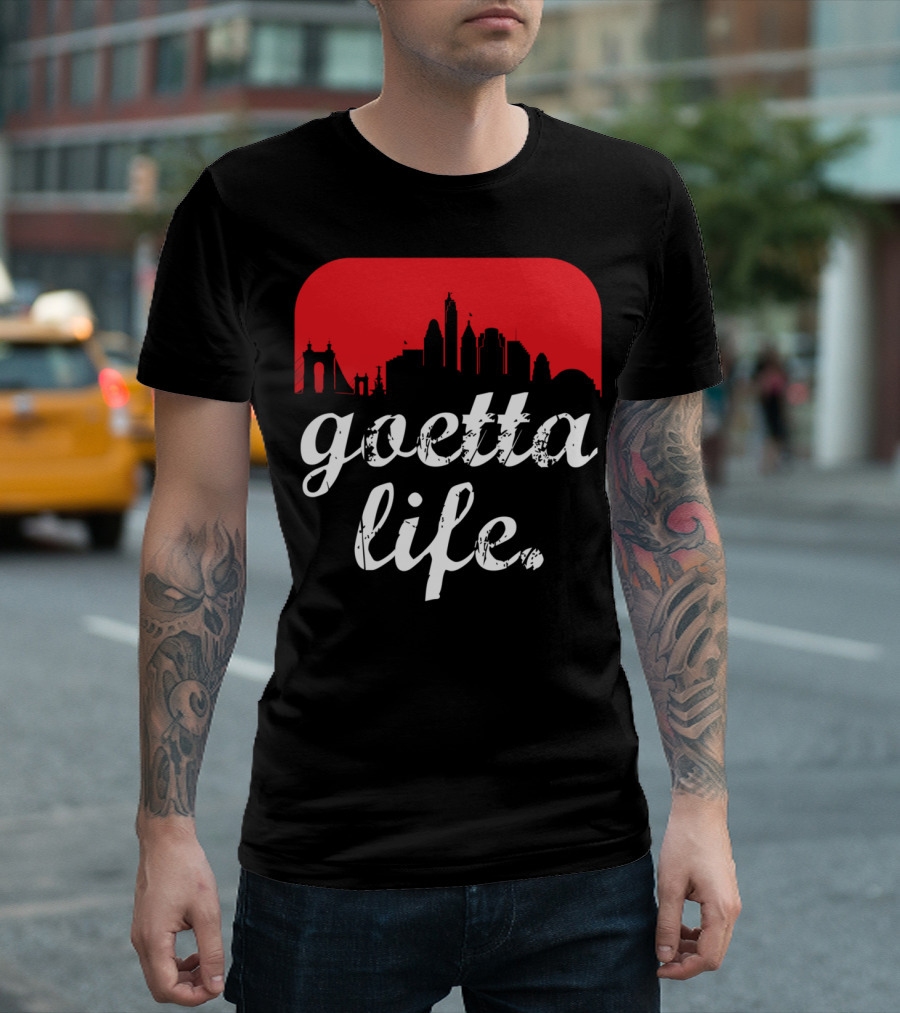 Cincinnati Skyline Goetta Life Red T-Shirt