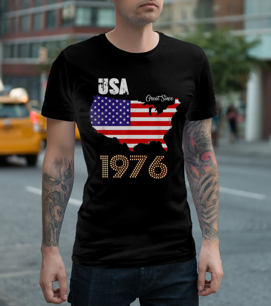 USA Great Since 1976 Happy 43rd Birthday T-Shirt