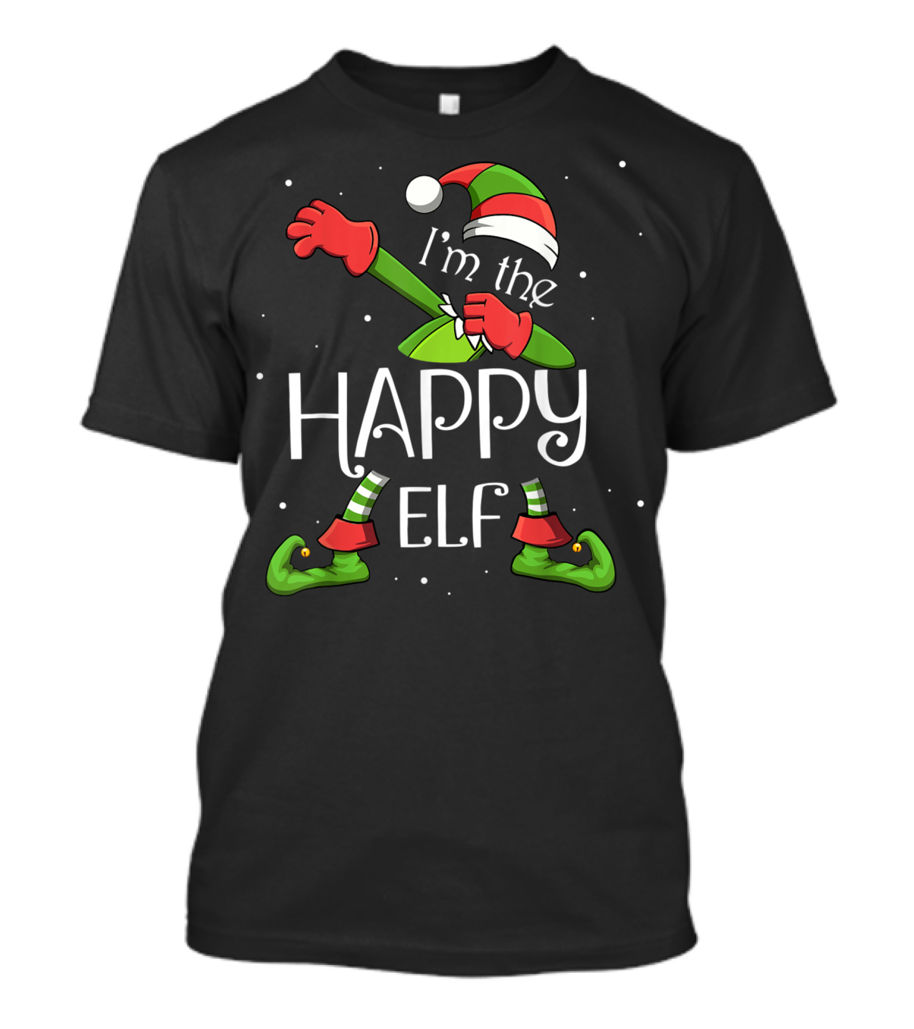 I'm The Happy Elf Dabbing In Red And Green T-Shirt