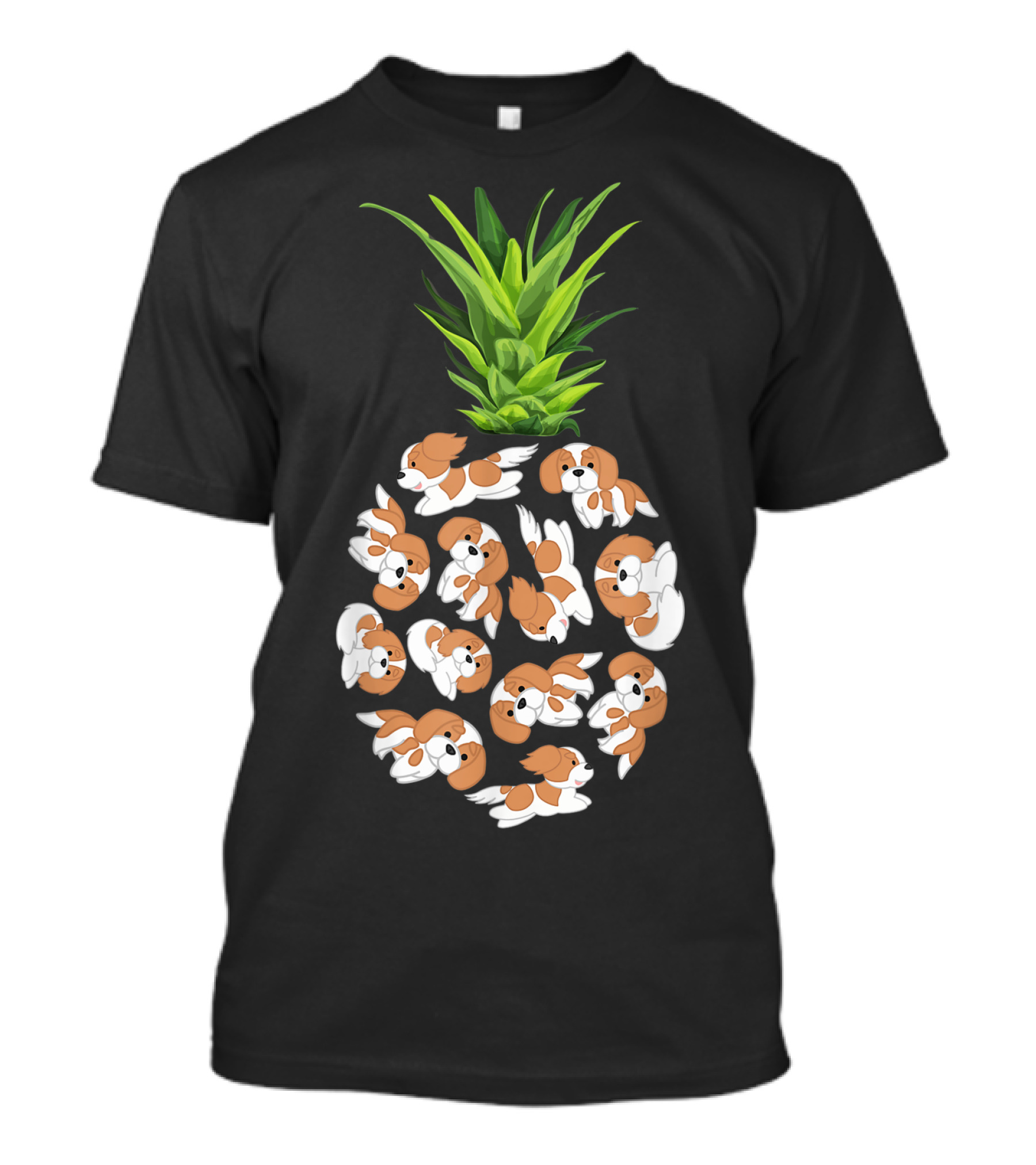 Cavalier King Charles Spaniel Pineapple Summer T-Shirt