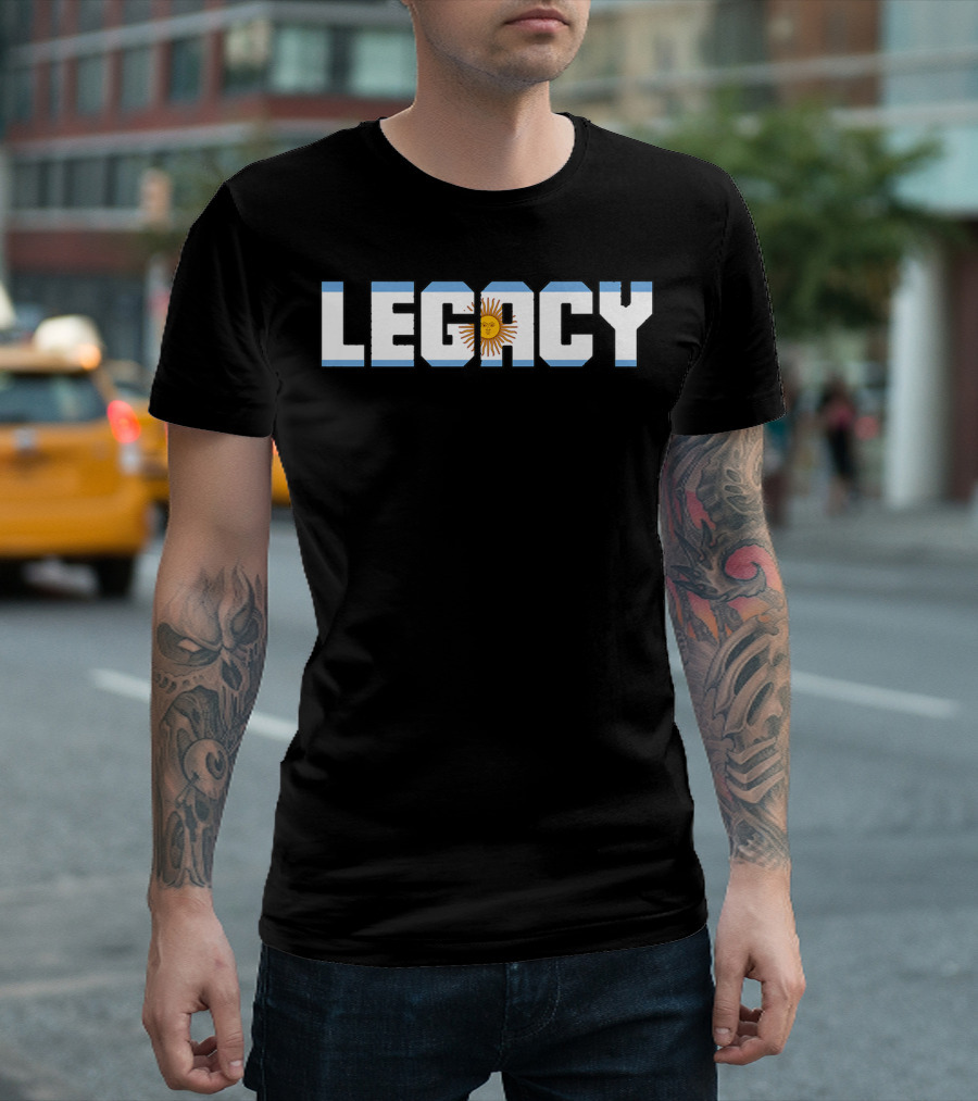 Legacy Argentina Sunburst Flag Colors T-Shirt