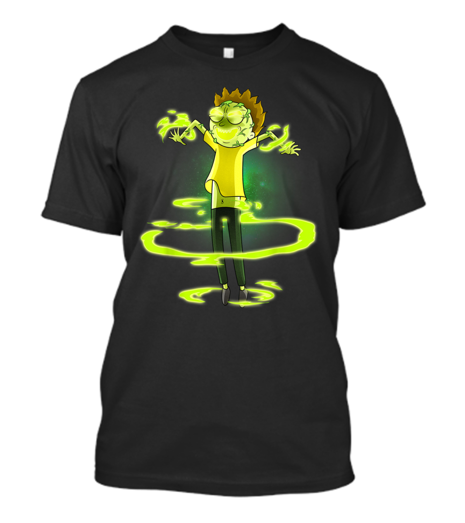 Mademark X Rick And Morty Possessed Glowing Morty T-Shirt