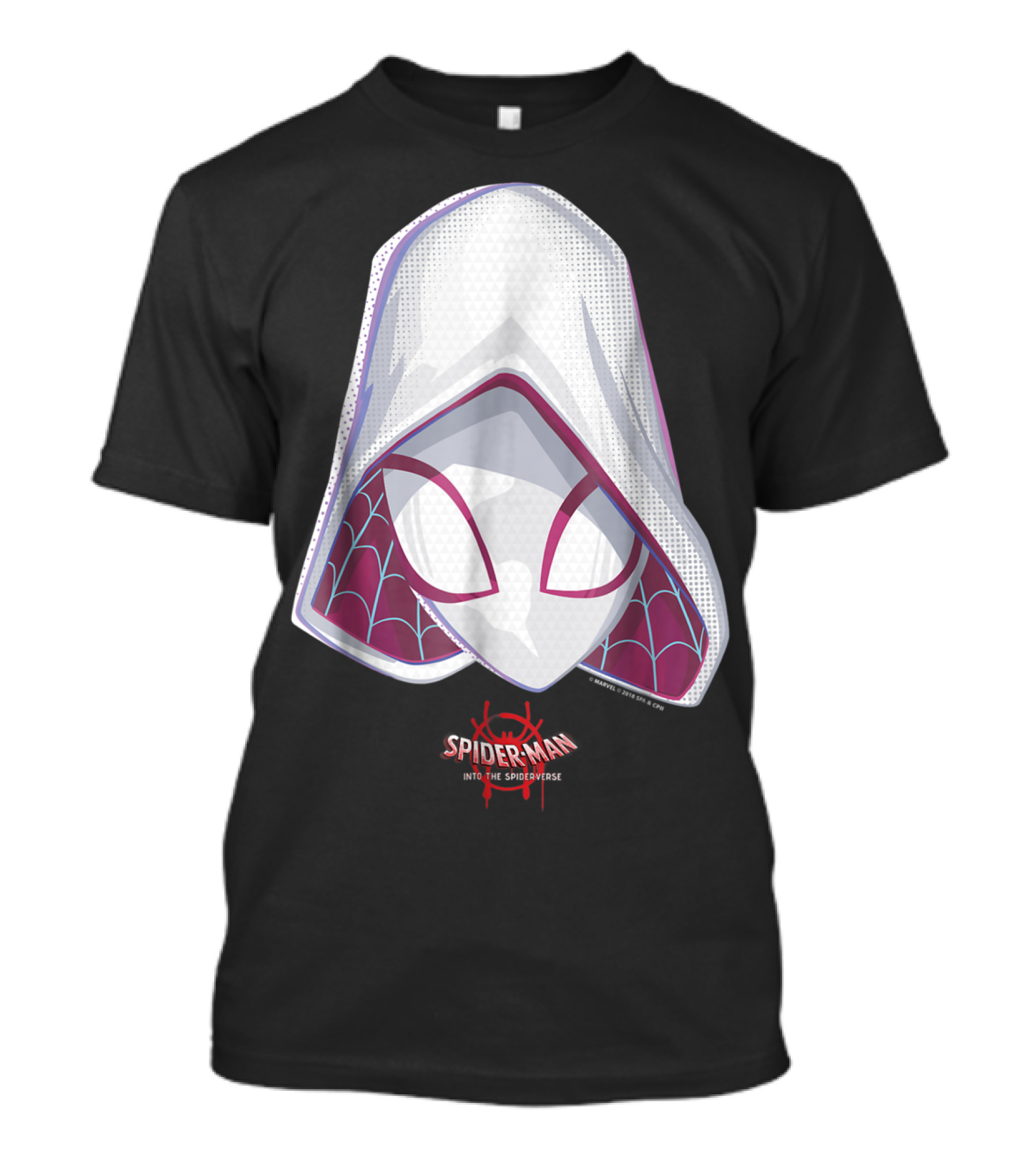 Spidergwen Spider-Man Into The Spiderverse Mask T-Shirt
