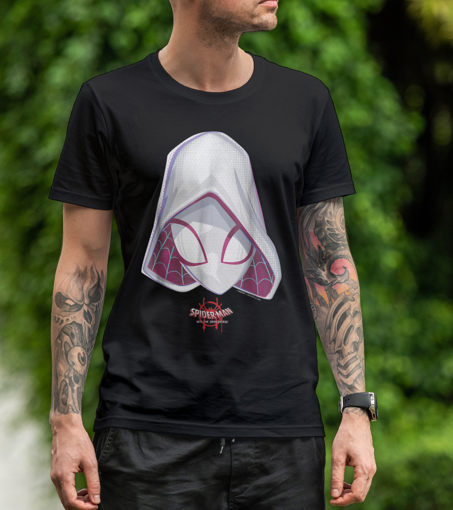 Spidergwen Spider-Man Into The Spiderverse Mask T-Shirt