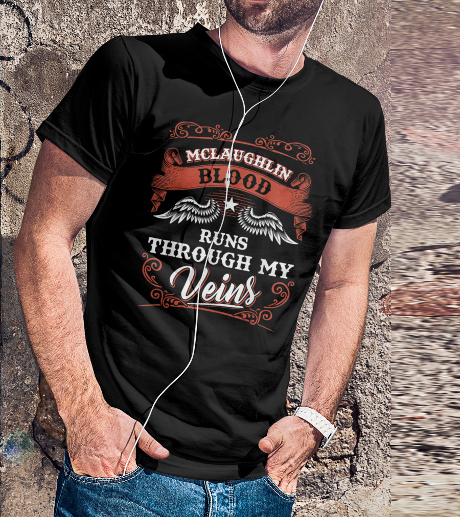Mclaughlin Blood With Wings And Star Heritage T-Shirt