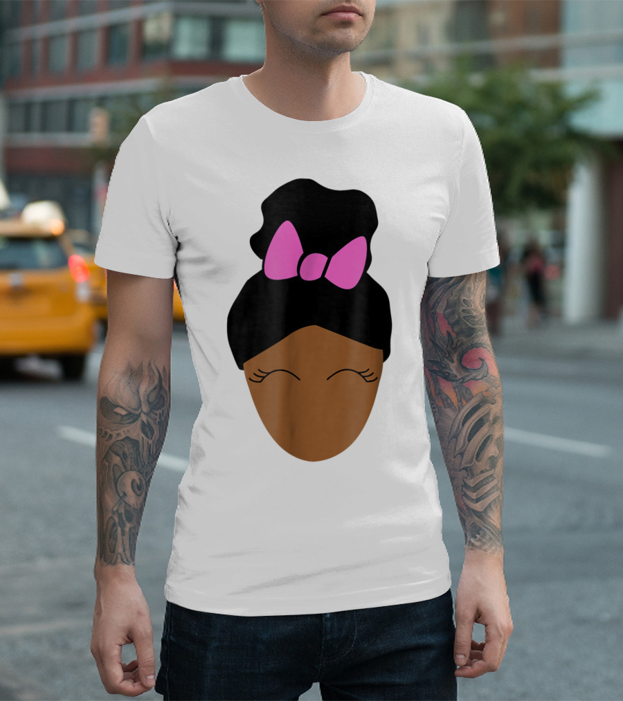 Onyx Kids Shasha Character With Pink Bow Hair Poof T-Shirt