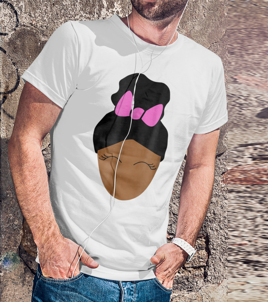 Onyx Kids Shasha Character With Pink Bow Hair Poof T-Shirt