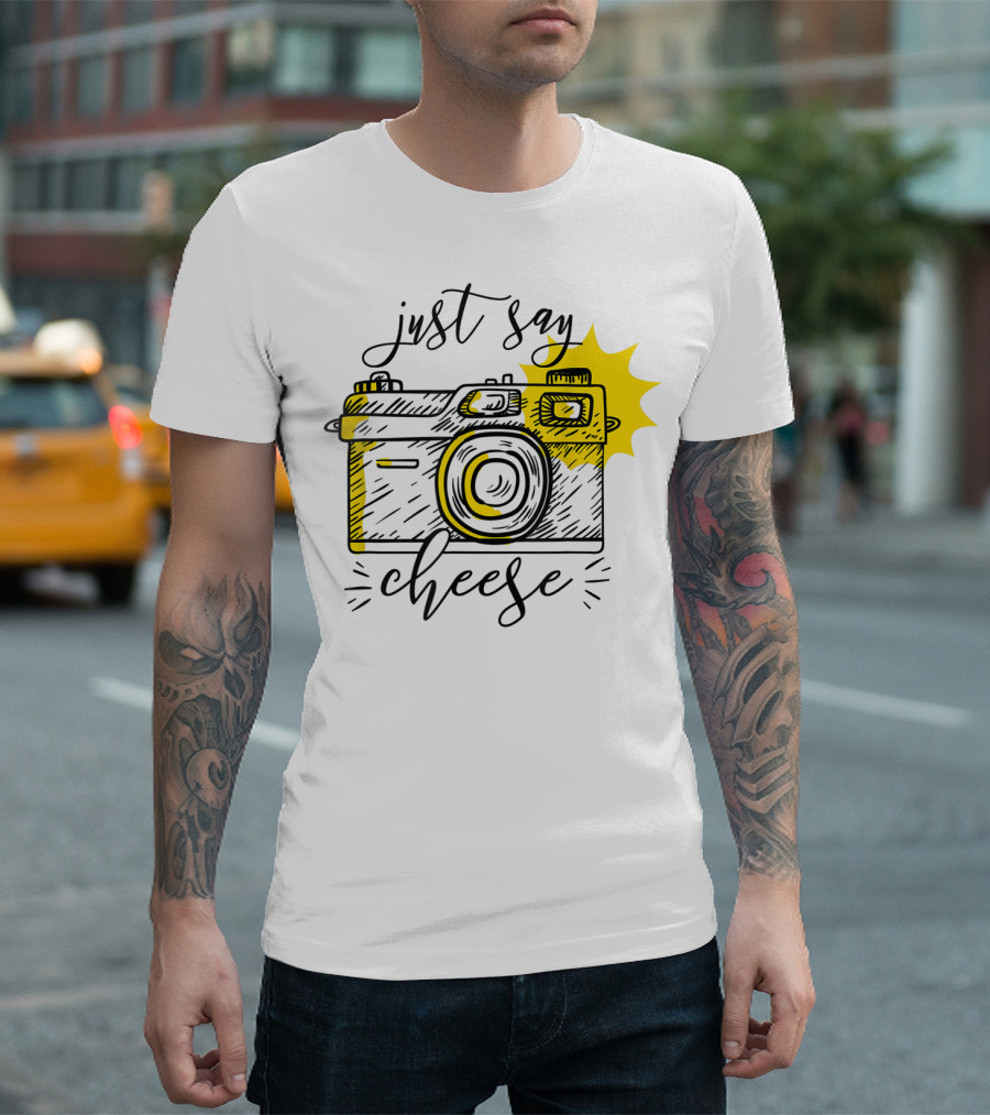 Just Say Cheese Camera Flash T-Shirt