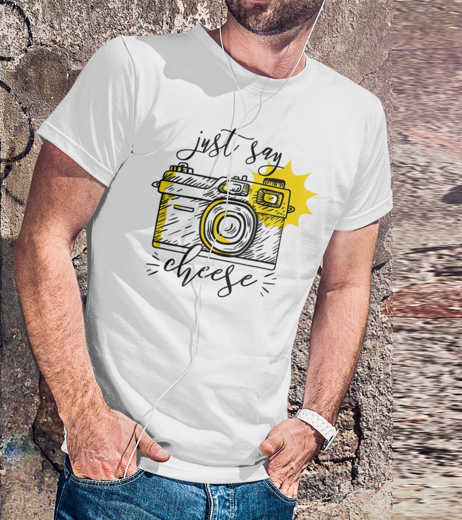 Just Say Cheese Camera Flash T-Shirt