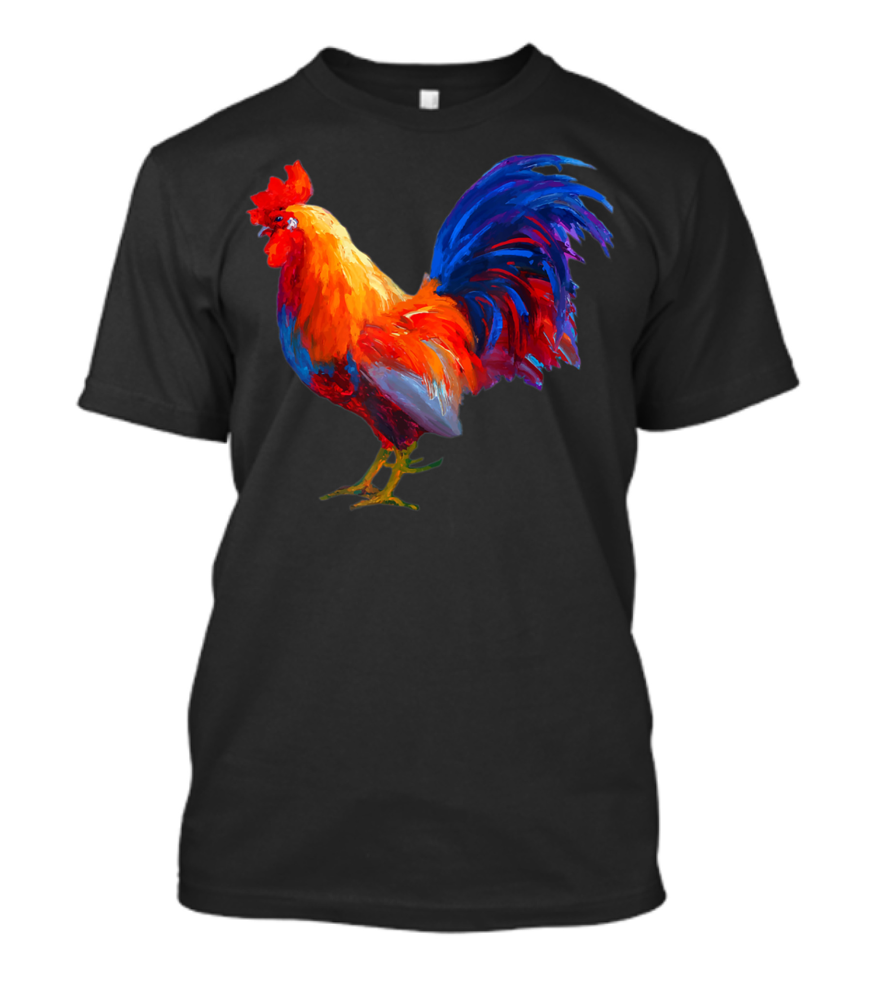 Rooster Country Decor Chicken Gallo Colorful Farmhouse T-Shirt