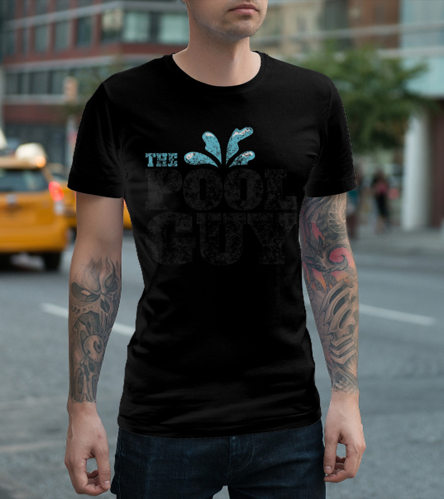 The Pool Guy Vintage Splash Funny Swimming For Him T-Shirt