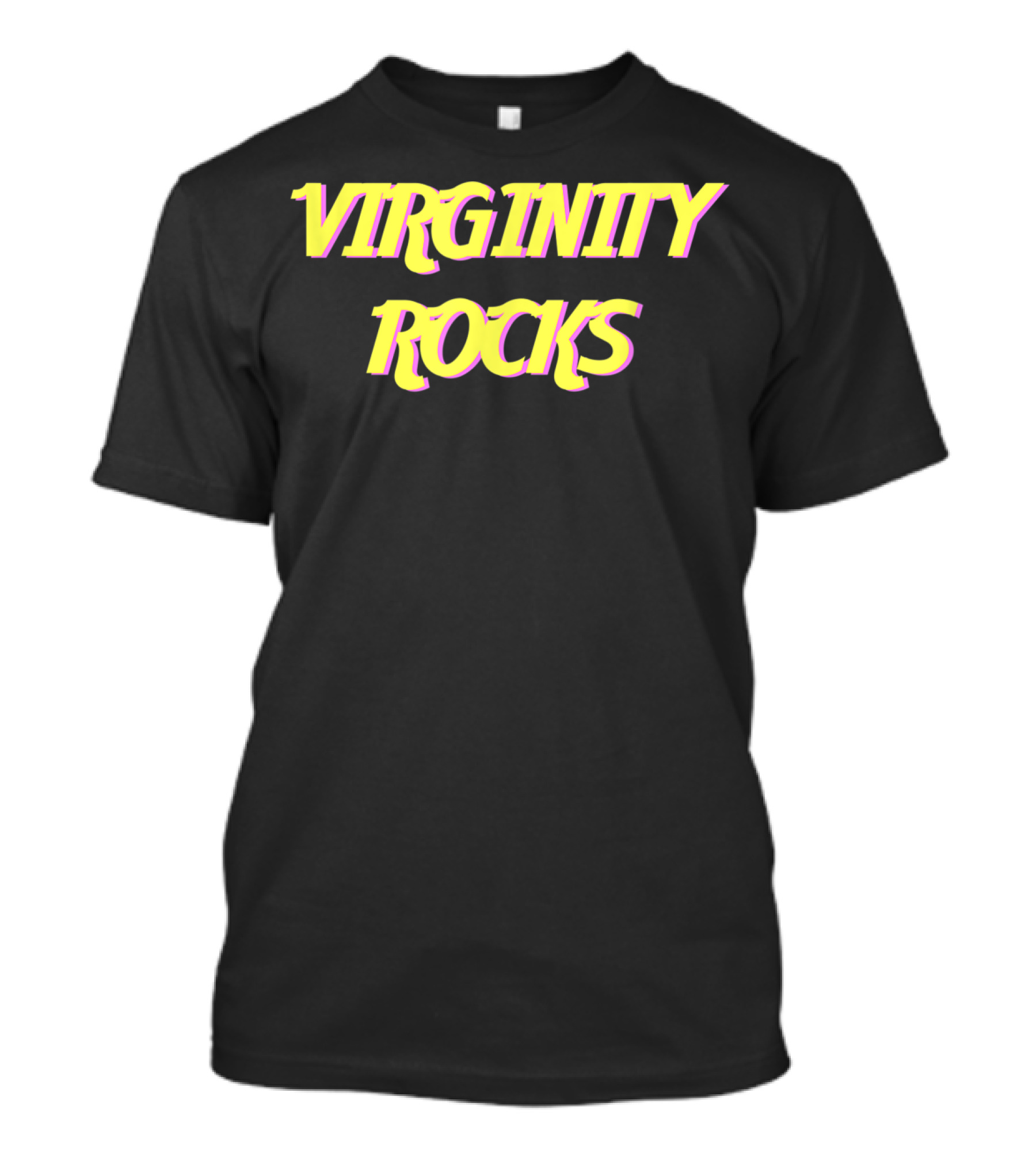 Virginity Rocks Yellow T-Shirt
