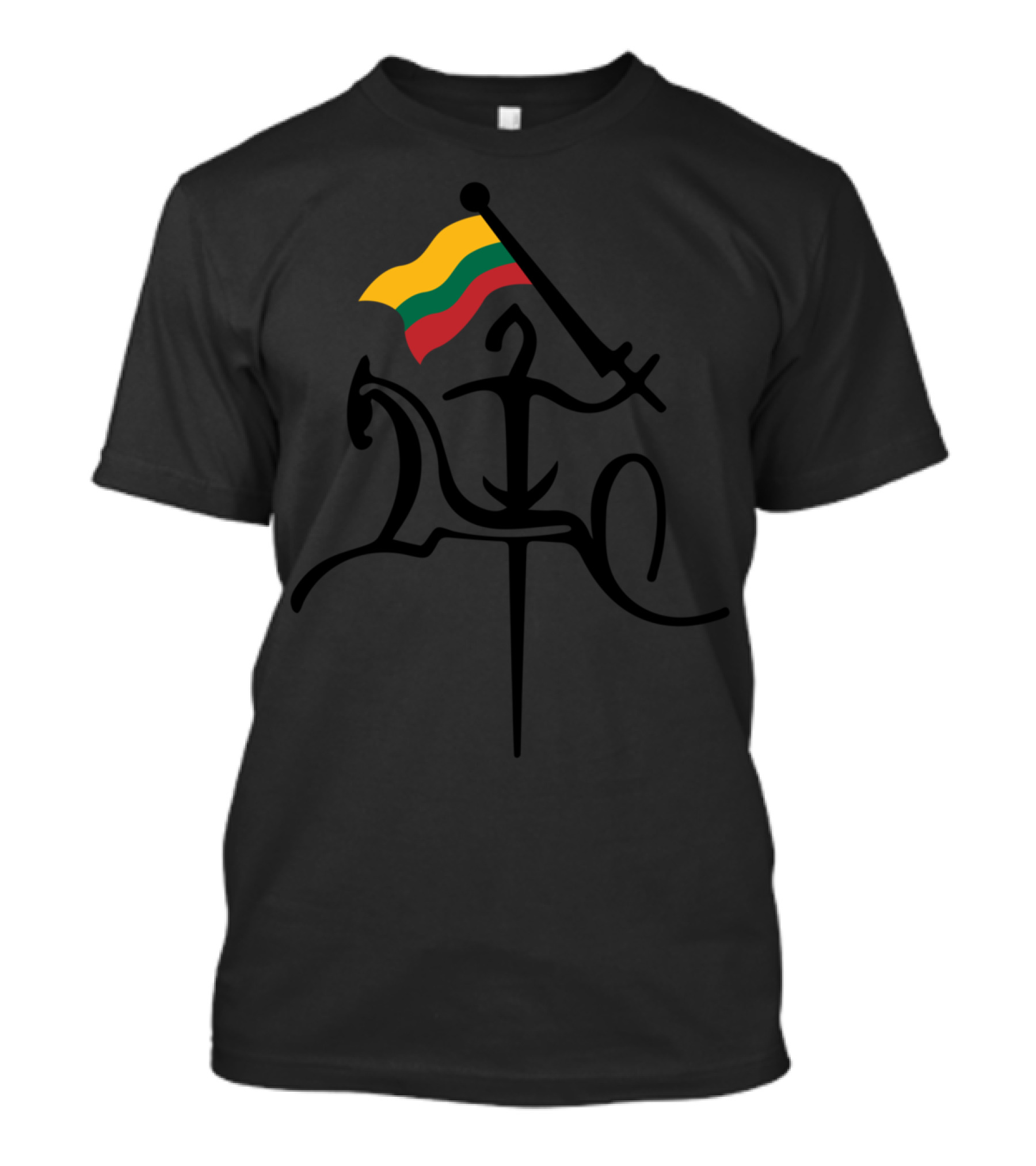 Vytis Lithuania Strong Lithuanian Flag T-Shirt