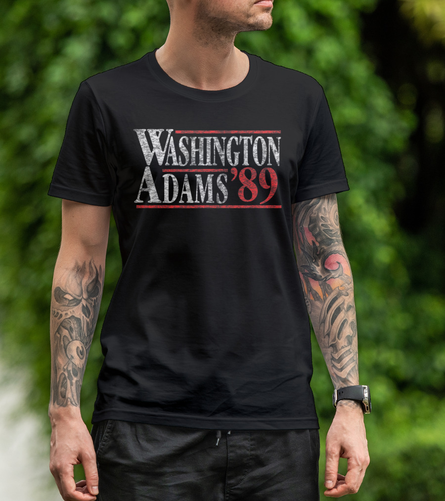 Washington Adams '89 Vintage Patriotic T-Shirt