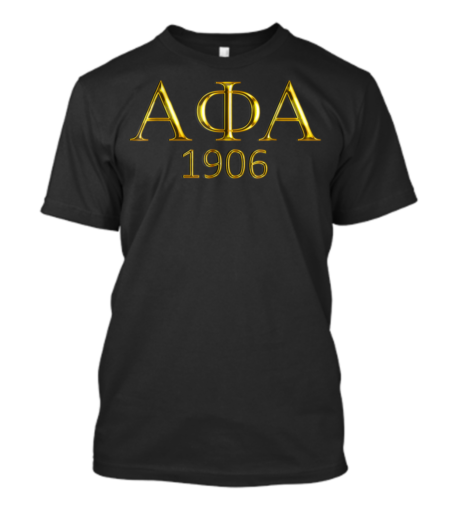 Alpha Phi Alpha 1906 Gold Greek Letters T-Shirt