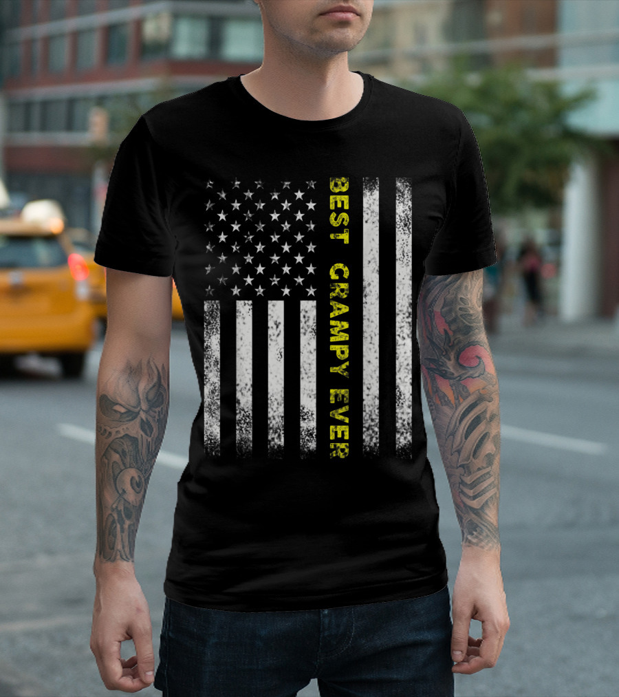 Best Grampy Ever American Flag T-Shirt
