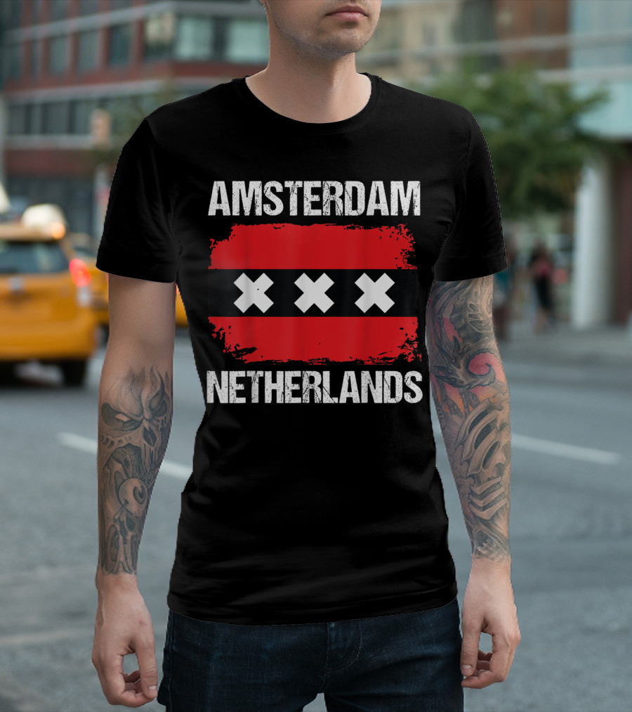 Amsterdam Netherlands XXX Flag T-Shirt