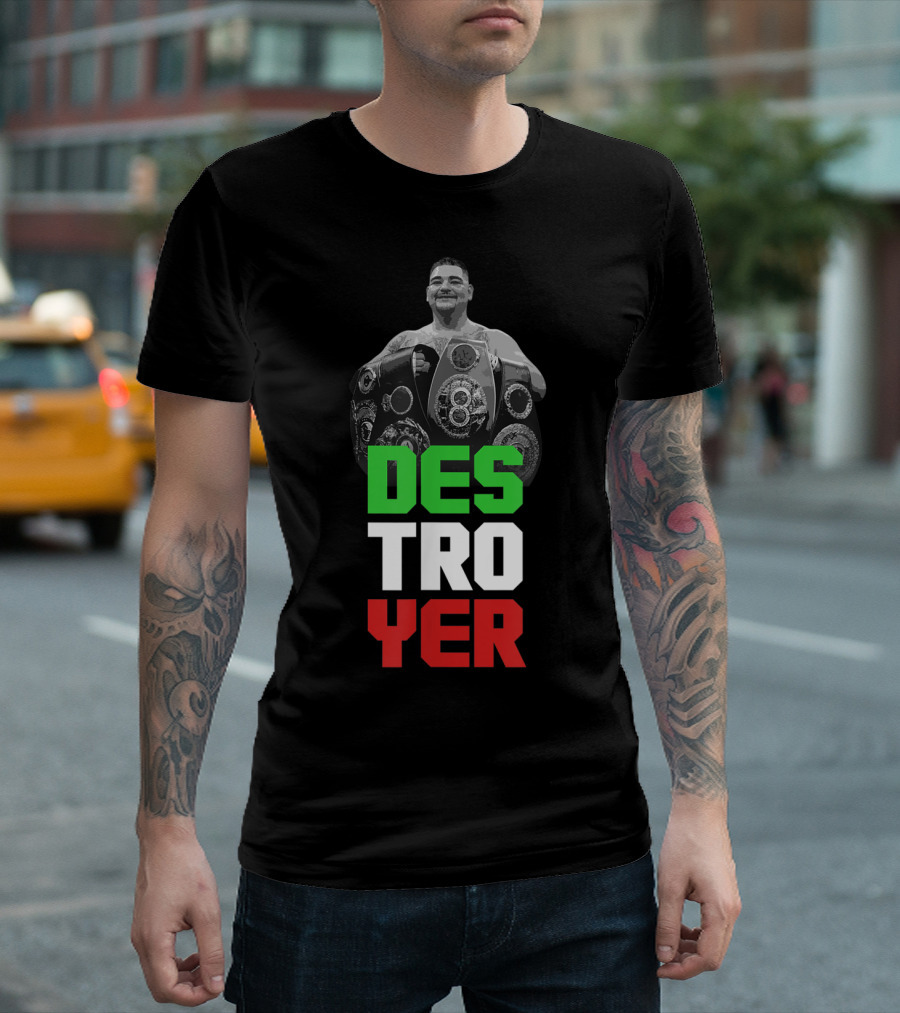 Andy Ruiz Jr Destroyer Heavyweight Boxing Champion T-Shirt