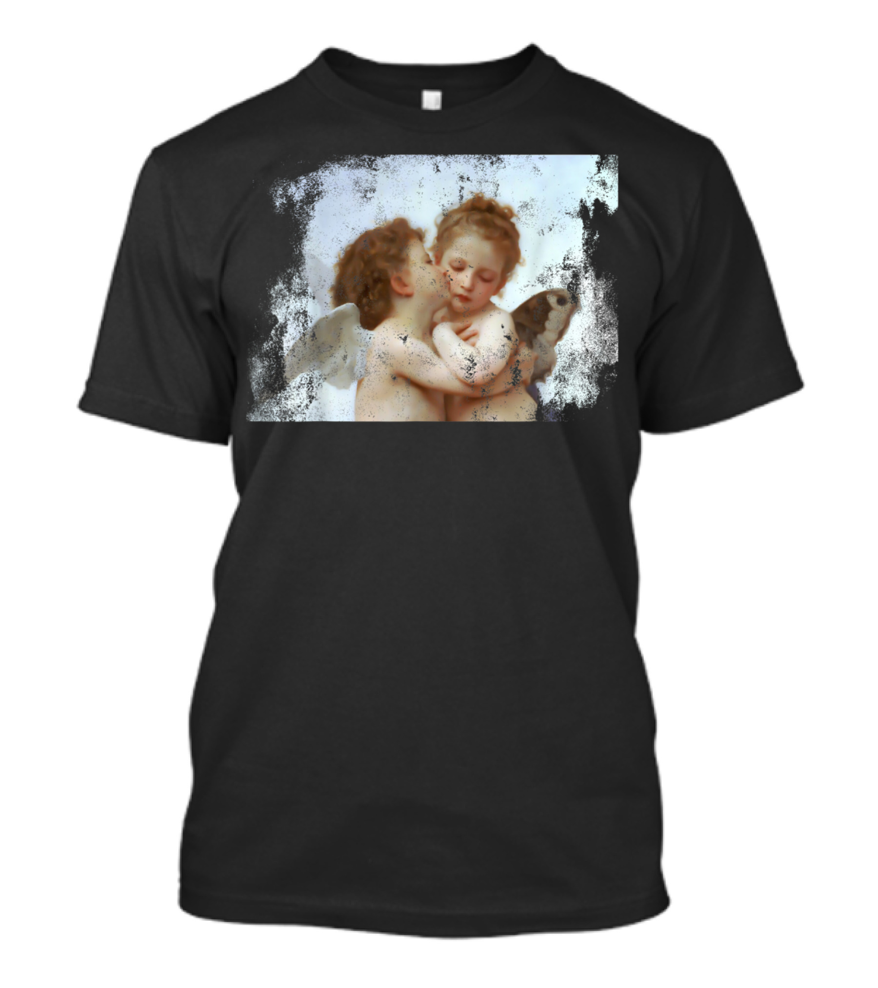 Angel Kissing Romantic Renaissance Aesthetic T-Shirt