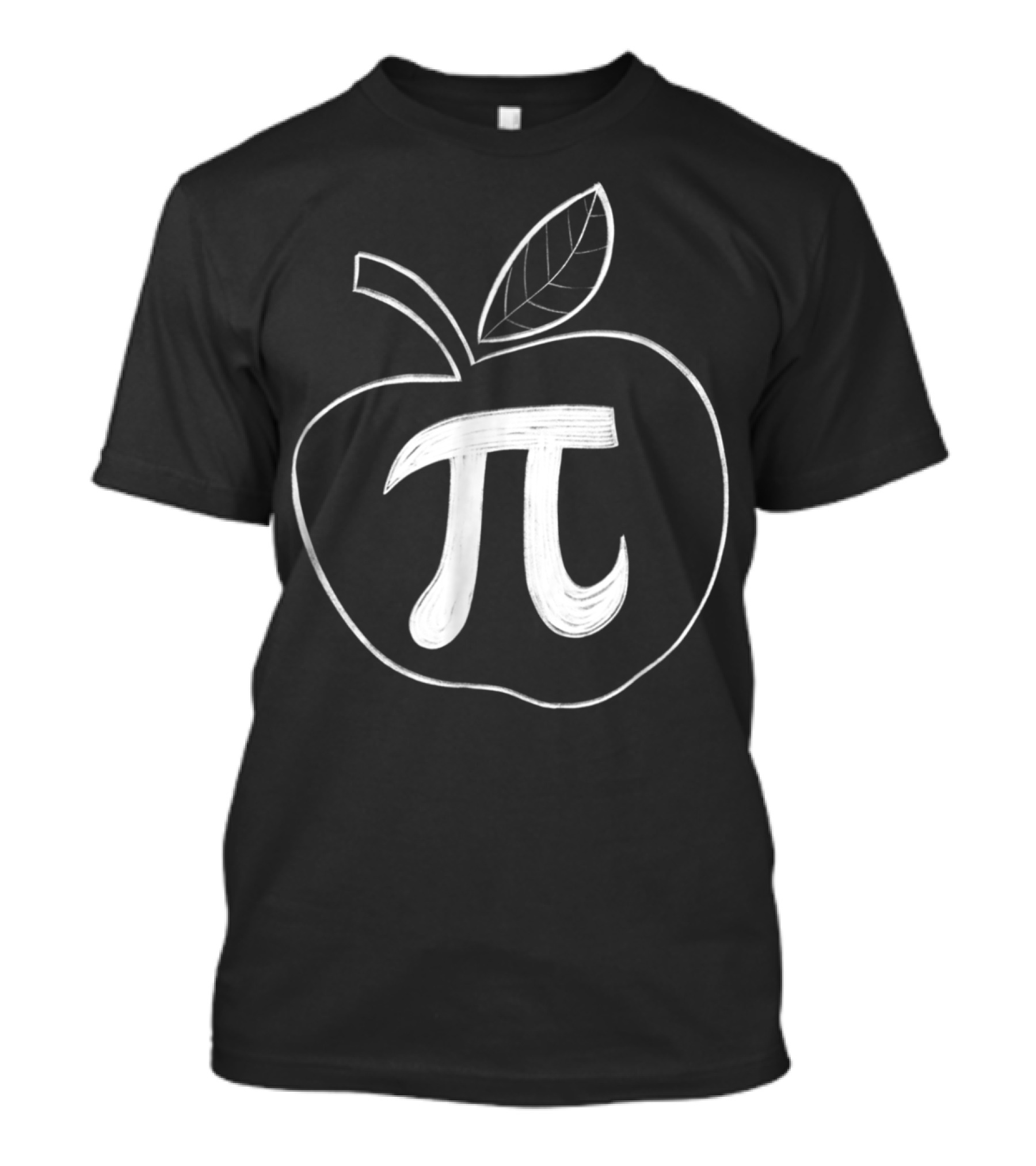 Chalkboard Apple Pi Symbol For Pi Day T-Shirt